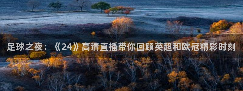 足球之夜：《24》高清直播带你回顾英超和欧冠精彩时刻